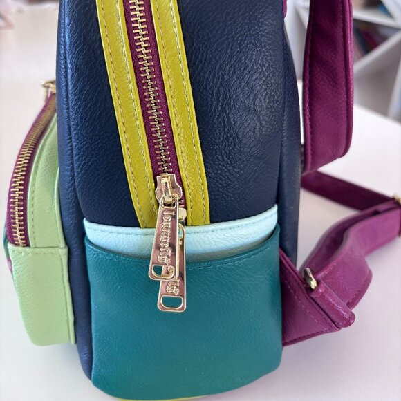 Disney Loungefly Frozen Anna Mini Backpack Olaf Charm “Follow Your Heart” - Picture 4 of 5